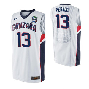 Josh Perkins Gonzaga Bulldogs 2019 Final Four Basketball Jersey - White