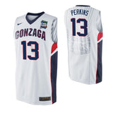 Josh Perkins Gonzaga Bulldogs 2019 Final Four Basketball Jersey - White