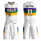 New Orleans Pelicans #11 Jrue Holiday City 2019 Jersey and Pant Set