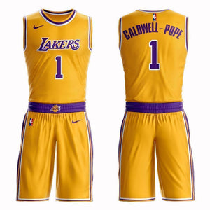 Los Angeles Lakers #1 Kentavious Caldwell-Pope Icon Jersey and Pant Set
