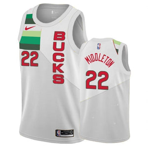 Milwaukee Bucks #22 Khris Middleton 2018/19 Earned Edition Swingman Jersey