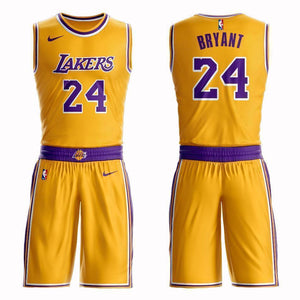 Los Angeles Lakers #24 Kobe Bryant Icon Jersey and Pant Set