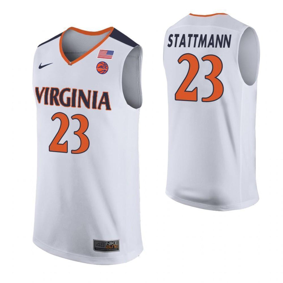 Kody Stattmann Virginia Cavaliers Basketball Jersey - White