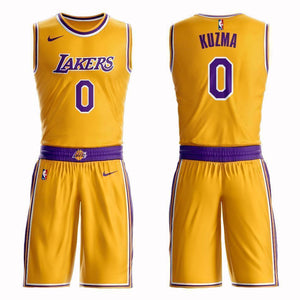 Los Angeles Lakers #0 Kyle Kuzma Icon Jersey and Pant Set