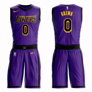 Los Angeles Lakers #0 Kyle Kuzma City 2019 Jersey and Pant Set