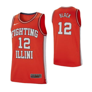 Leron Black Illinois Fighting Illini Basketball Jersey - Red