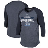 Los Angeles Rams Super Bowl LIII Bound Goal Line Raglan 3/4-Sleeve T-Shirt