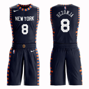 New York Knicks #8 Mario Hezonja City 2019 Jersey and Pant Set