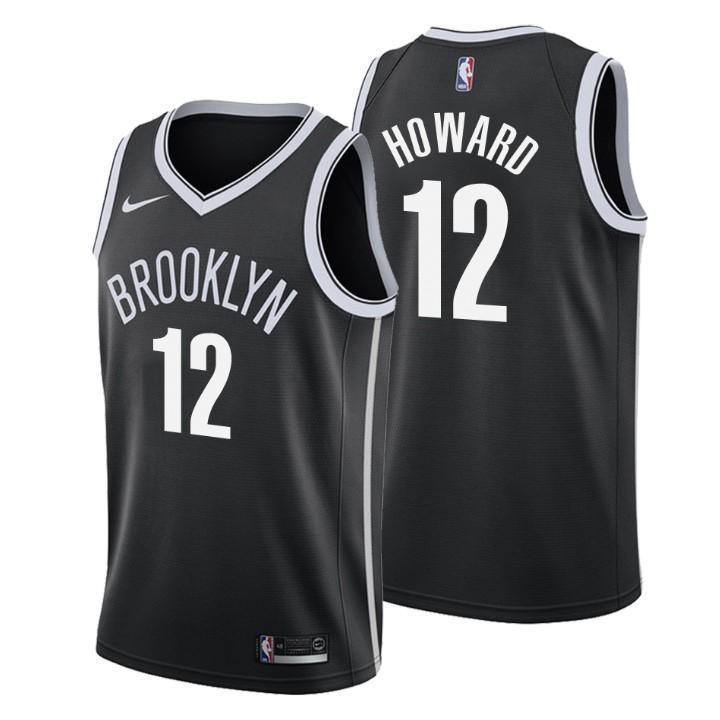 Brooklyn Nets Dwight Howard Icon Edition Black Swingman Jersey