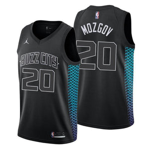 Charlotte Hornets Timofey Mozgov City Edition Black Swingman Jersey