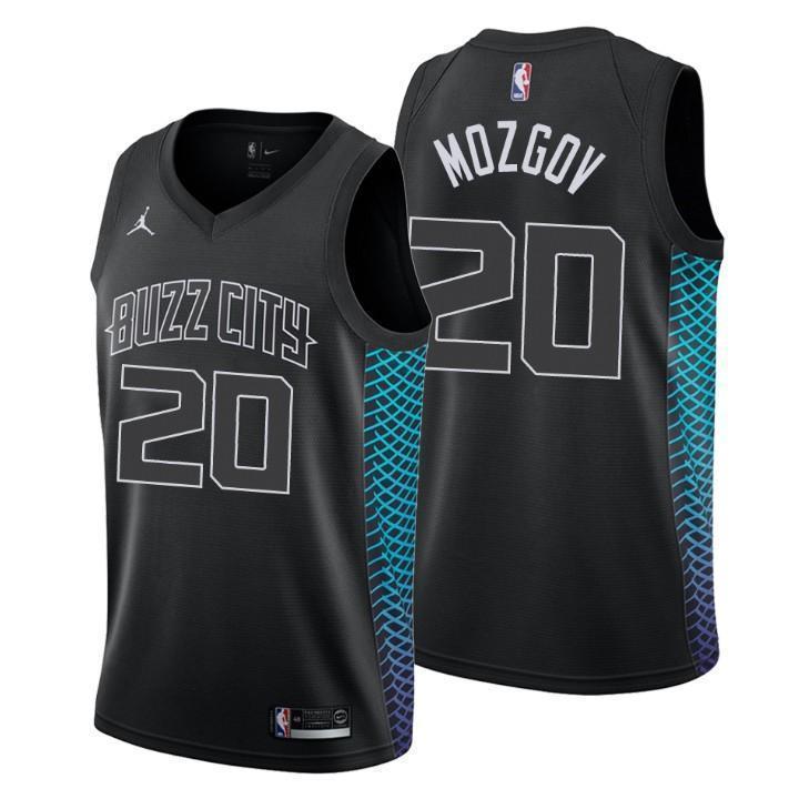 Charlotte Hornets Timofey Mozgov City Edition Black Swingman Jersey