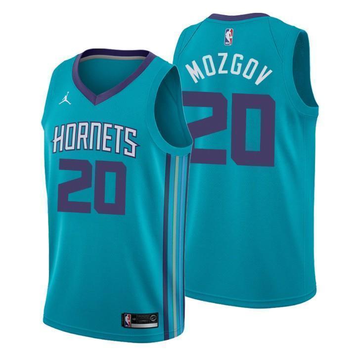 Charlotte Hornets Timofey Mozgov Icon Edition Teal Swingman Jersey