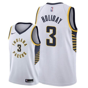 Indiana Pacers #3 Aaron Holiday Association Swingman Jersey - White