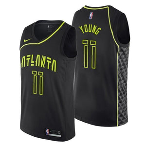 Atlanta Hawks Trae Young City Edition Black Swingman Jersey