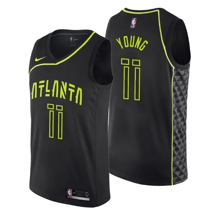 Atlanta Hawks Trae Young City Edition Black Swingman Jersey