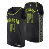 Atlanta Hawks Omari Spellman City Edition Black Swingman Jersey
