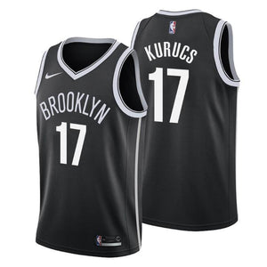 Brooklyn Nets Rodions Kurucs Icon Edition Black Swingman Jersey