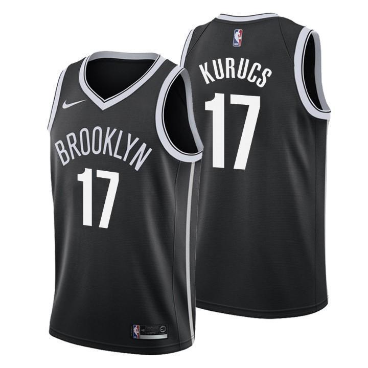 Brooklyn Nets Rodions Kurucs Icon Edition Black Swingman Jersey