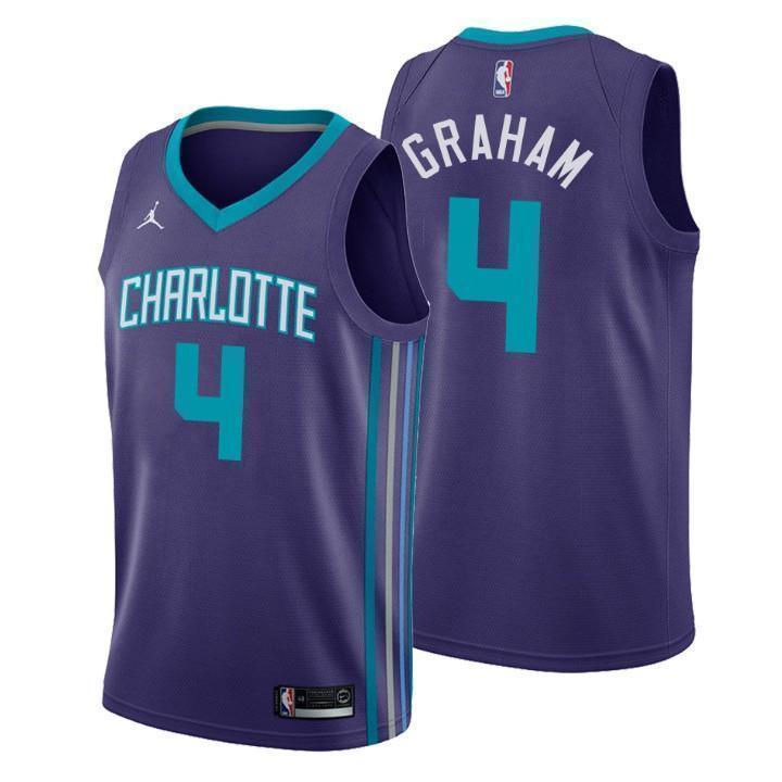 Charlotte Hornets Devonte Graham Statement Purpe Swingman Jersey
