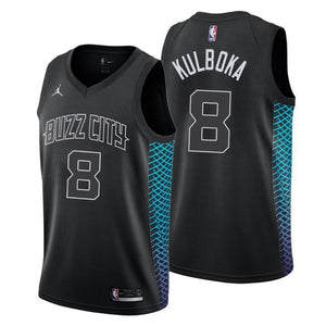 Charlotte Hornets Arnoldas Kulboka City Edition Black Swingman Jersey