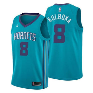 Charlotte Hornets Arnoldas Kulboka Icon Edition Teal Swingman Jersey