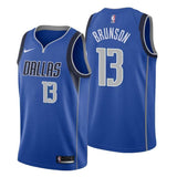 Dallas Mavericks #13 Jalen Brunson Icon Edition Blue Swingman Jersey