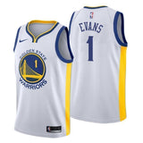 Golden State Warriors #1 Jacob Evans Association White Swingman Jersey