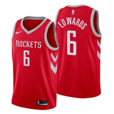 Houston Rockets #6 Vincent Edwards Icon Edition Red Swingman Jersey