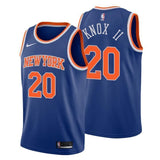 New York Knicks #20 Kevin Knox II Icon Edition Blue Swingman Jersey
