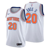 New York Knicks #20 Kevin Knox II Statement White Swingman Jersey
