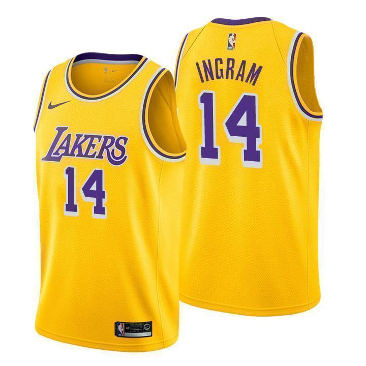 Los Angeles Lakers #14 Brandon Ingram Icon Edition Gold Swingman Jersey