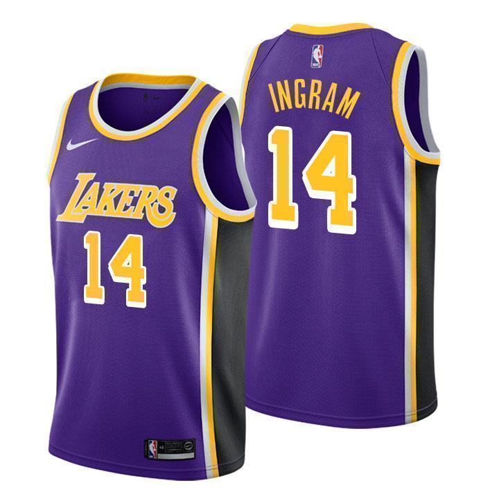 Los Angeles Lakers #14 Brandon Ingram Statement Purple Swingman Jersey