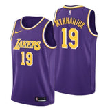 Los Angeles Lakers #19 Sviatoslav Mykhailiuk Statement Purple Swingman Jersey