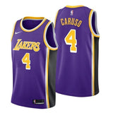 Los Angeles Lakers #4 Alex Caruso Statement Purple Swingman Jersey