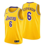 Los Angeles Lakers #6 Lance Stephenson Icon Edition Gold Swingman Jersey