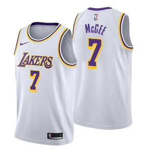 Los Angeles Lakers #7 JaVale McGee Association White Swingman Jersey