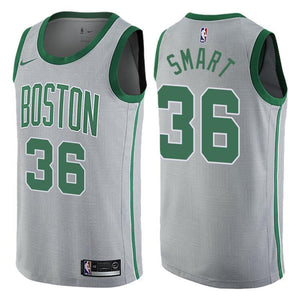 Boston Celtics Marcus Smart City Series Gray Swingman Jersey