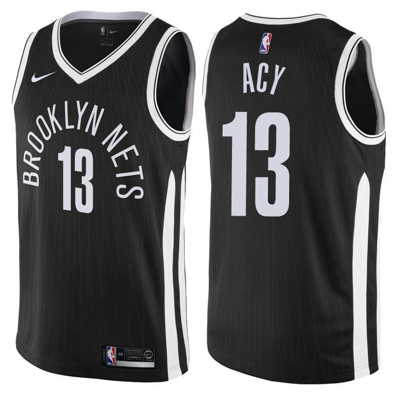 Brooklyn Nets Quincy Acy City Edition Black Swingman Jersey