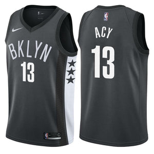 Brooklyn Nets Quincy Acy Statement Black Swingman Jersey