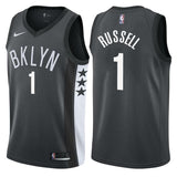 Brooklyn Nets D'Angelo Russell Statement Black Swingman Jersey