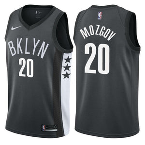 Brooklyn Nets Timofey Mozgov Statement Black Swingman Jersey
