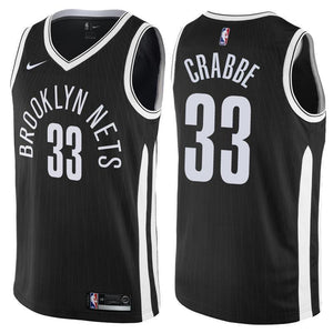 Brooklyn Nets Allen Crabbe City Edition Black Swingman Jersey