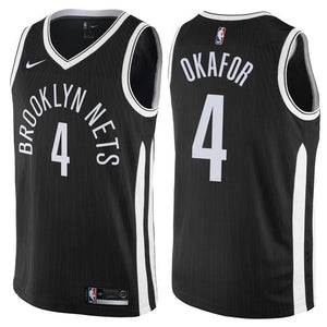 Brooklyn Nets Jahlil Okafor City Edition Black Swingman Jersey