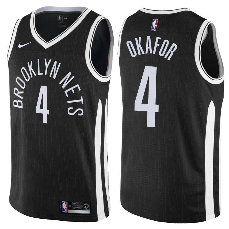 Brooklyn Nets Jahlil Okafor City Edition Black Swingman Jersey