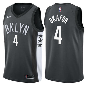 Brooklyn Nets Jahlil Okafor Statement Black Swingman Jersey