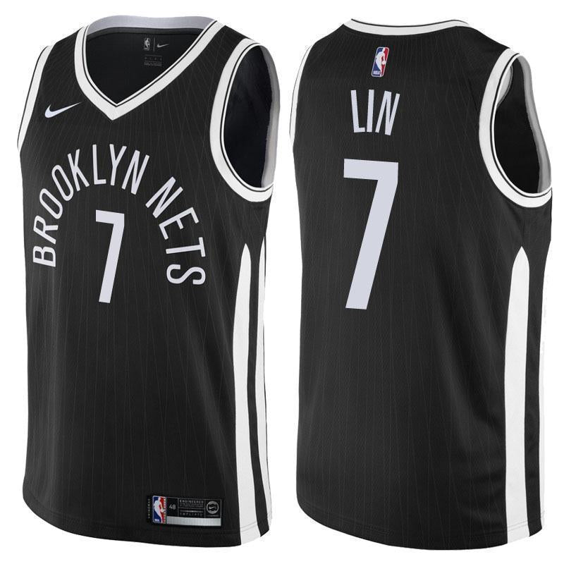 Brooklyn Nets Jeremy Lin City Edition Black Swingman Jersey