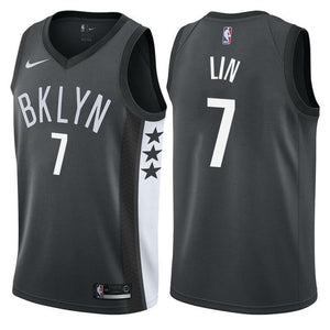 Brooklyn Nets Jeremy Lin Statement Black Swingman Jersey