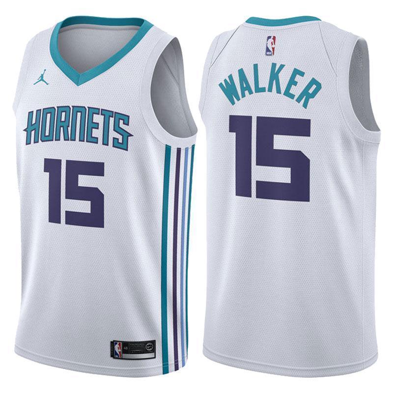 Charlotte Hornets Kemba Walker Association White Swingman Jersey