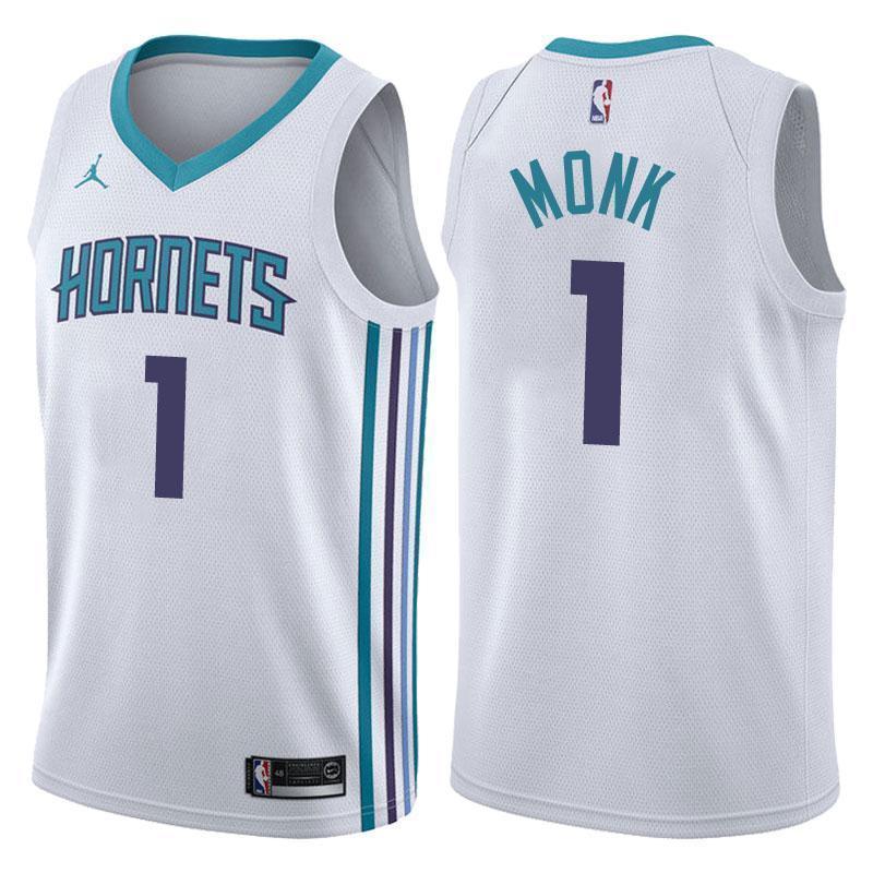 Charlotte Hornets Malik Monk Association White Swingman Jersey