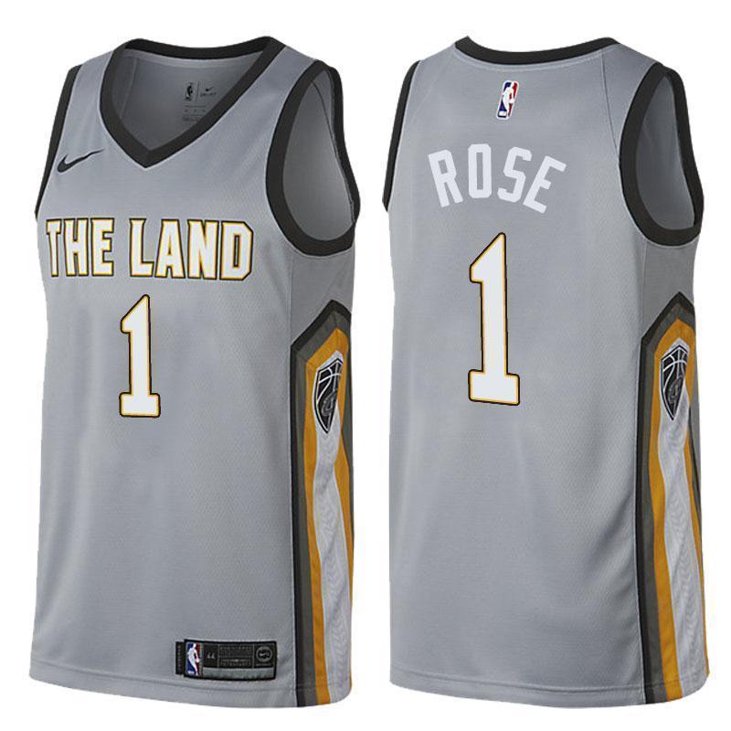 Cleveland Cavaliers Derrick Rose City Series Gray Swingman Jersey